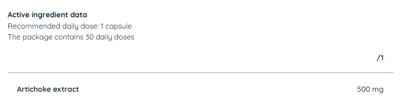 Artichoke Extract 500 mg - 30 капсули - Feel You