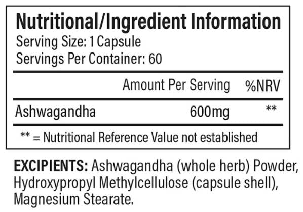 Ashwagandha KSM-66 600 mg - 60 капсули - Feel You