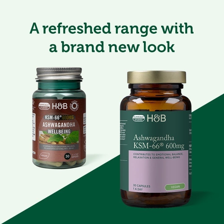 Ашваганда екстракт от корен (Ashwagandha KSM-66) 600mg 30 капсули, H&B - Feel You