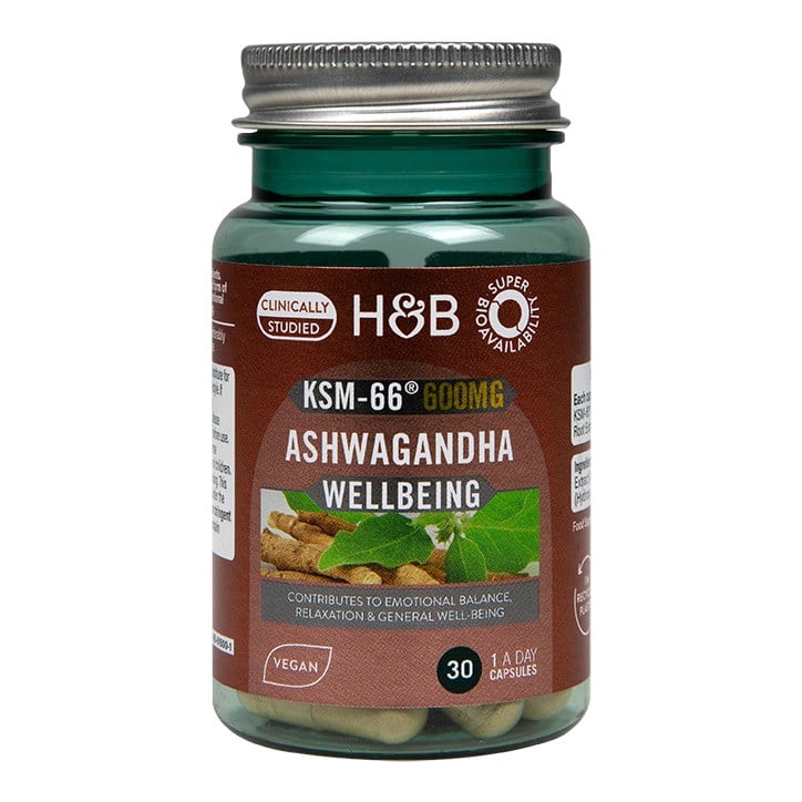 Ашваганда екстракт от корен (Ashwagandha KSM-66) 600mg 30 капсули, H&B - Feel You