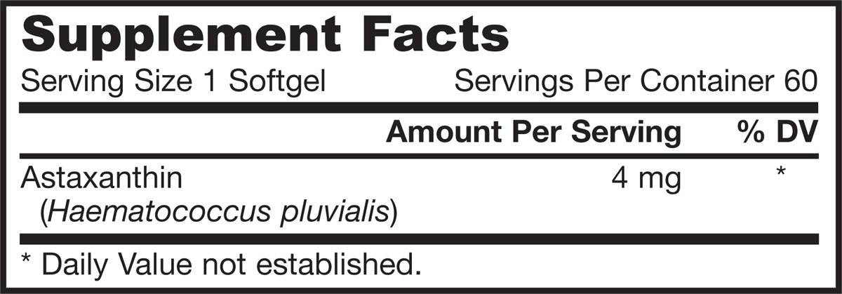 Astaxanthin 4 mg 60 капсули - Feel You