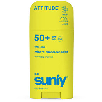 Attitude - Kids Sunly Cream SPF 50 - Dětský minerální opalovací krém bez parfemace - 60.0g - Feel You