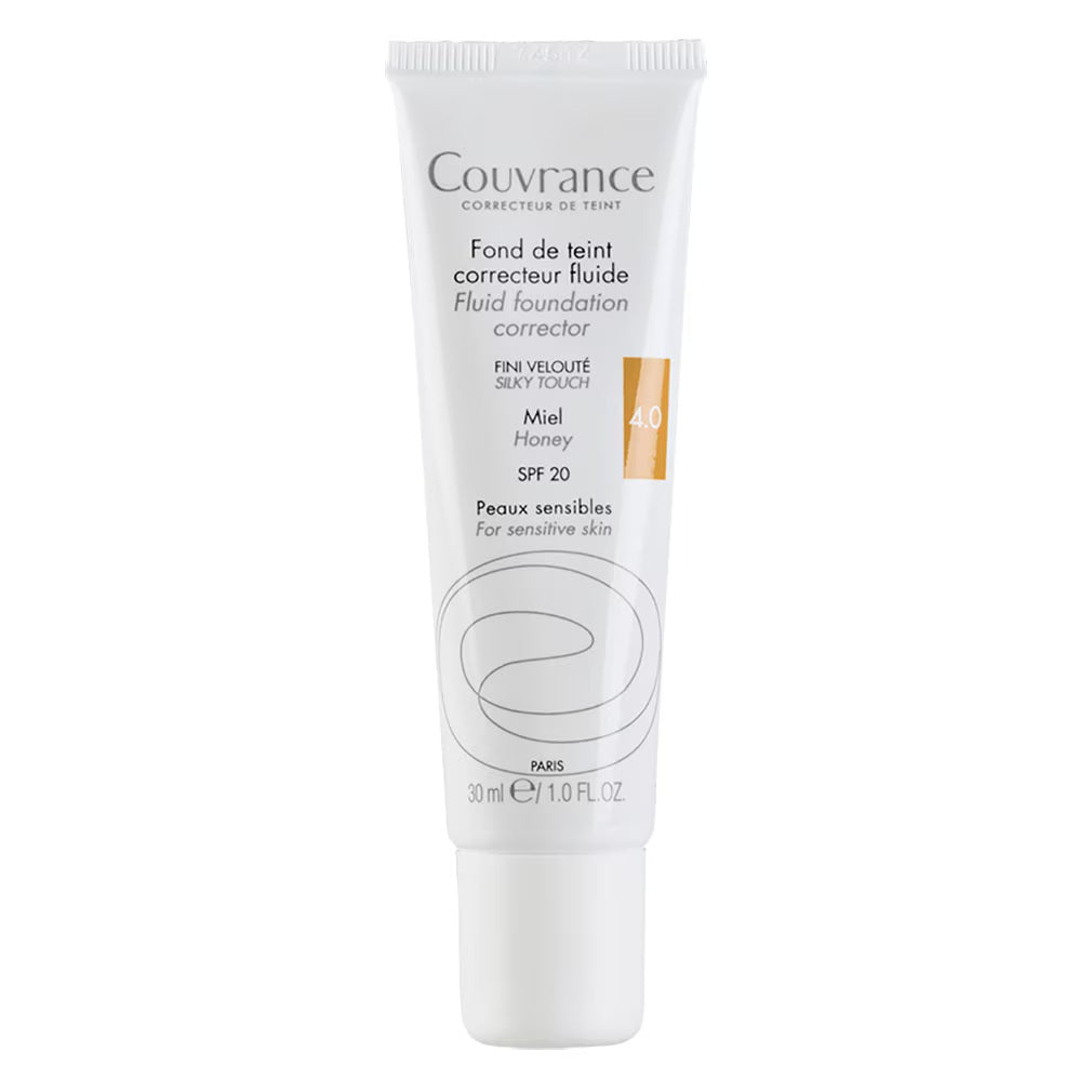 Avene, Couvrance, Liquid Foundation, 4.0, Honey, 20 SPF, 30 ml - Feel You