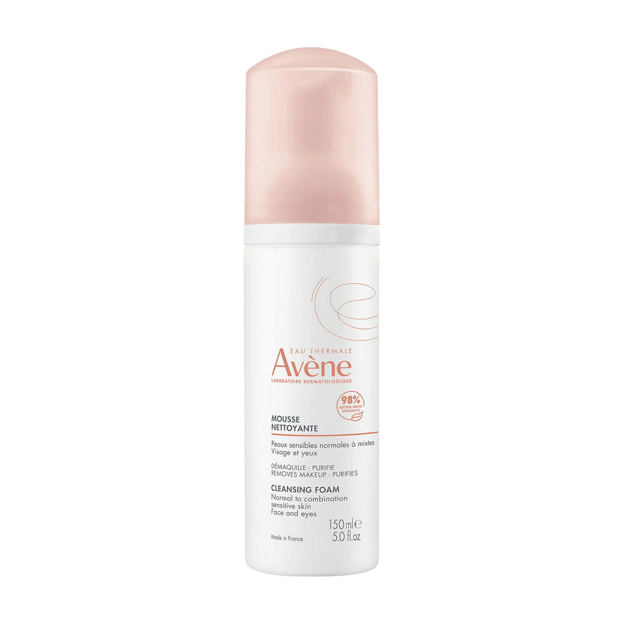 Avene, Les Essentiels, Makeup Removing, Cleansing Foam, 150 ml - Feel You