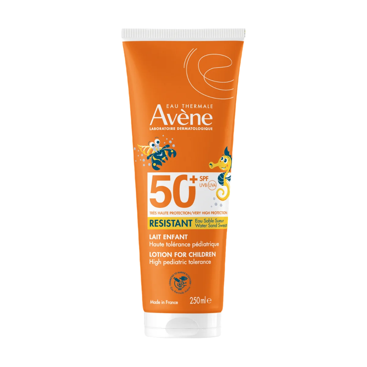 Avene, Sun Care, Water-Resistant, Sunscreen Lotion, SPF 50+, 250 ml - Feel You