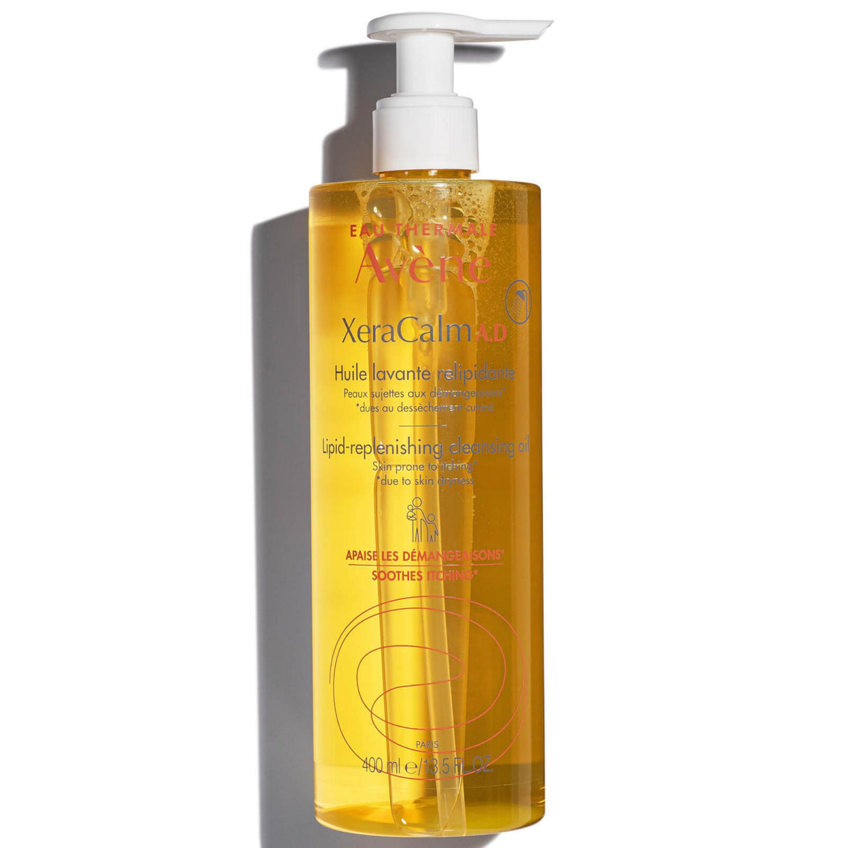Avene, XeraCalm A.D, Lipid Replenishing, Shower Oil, Body, For Dry Skin, 400 ml - Feel You