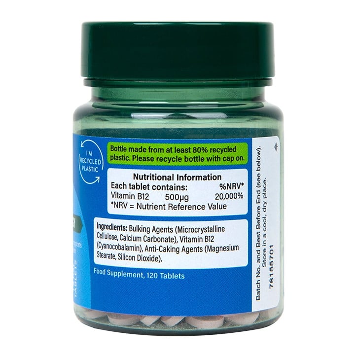 Витамин B12 (Vitamin B12) 500мкг 120 таблетки, H&B - Feel You
