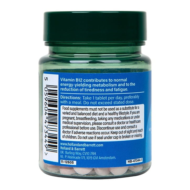 Витамин B12 (Vitamin B12) 500мкг 120 таблетки, H&B - Feel You