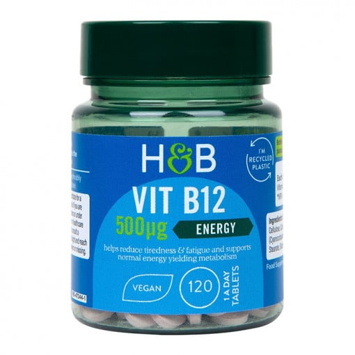 Витамин B12 (Vitamin B12) 500мкг 120 таблетки, H&B - Feel You