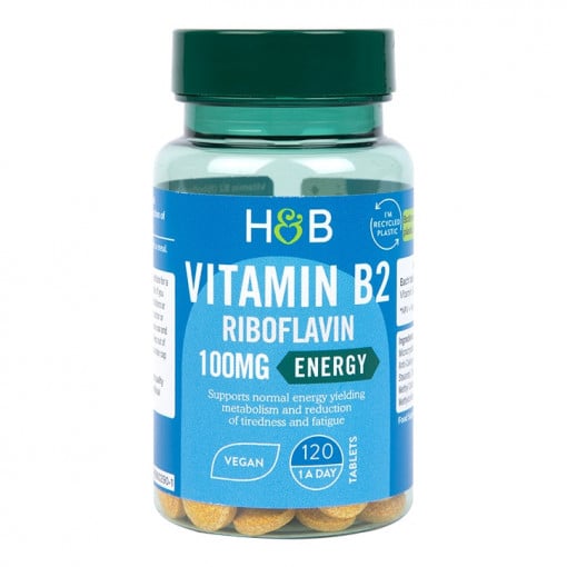 Витамин B2 (Vitamin B2) 100mg 120 таблетки, H&B - Feel You