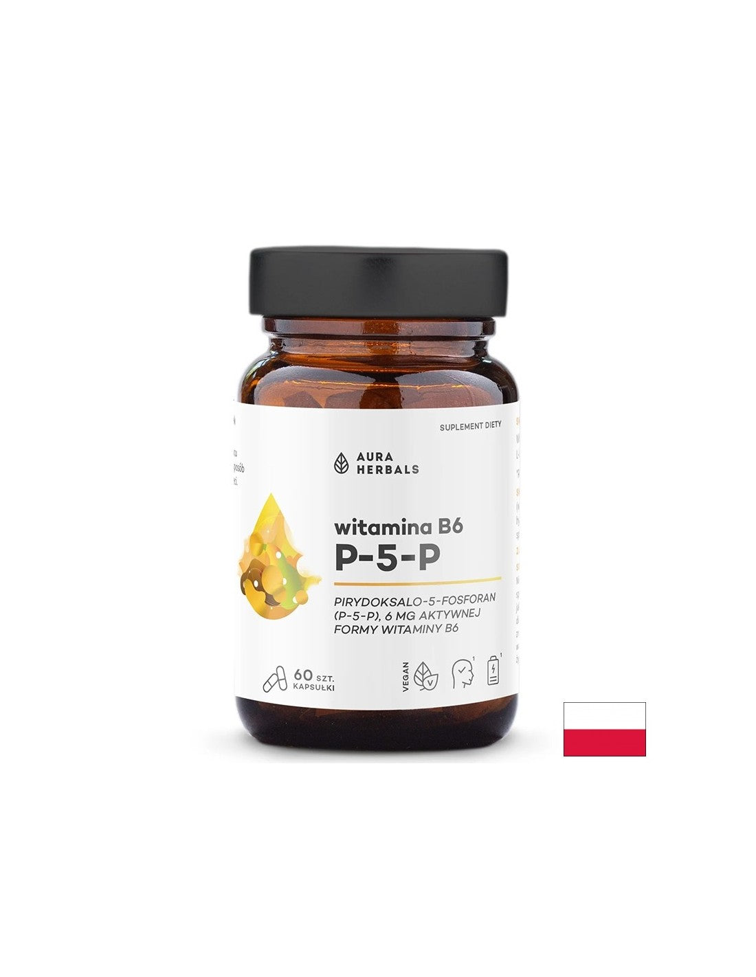 Витамин B6 (P-5-P) Баланс на нервната система и намаляване на умората 6 mg, 60 капсули - Feel You