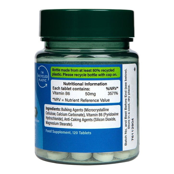 Витамин B6 (Vitamin B6 Pyridoxine) 50мг 120 таблетки - Feel You