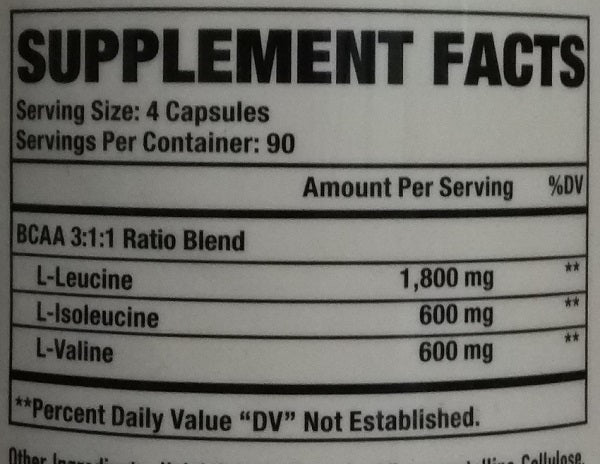 BCAA 3:1:1 / 360 Caps. - Feel You