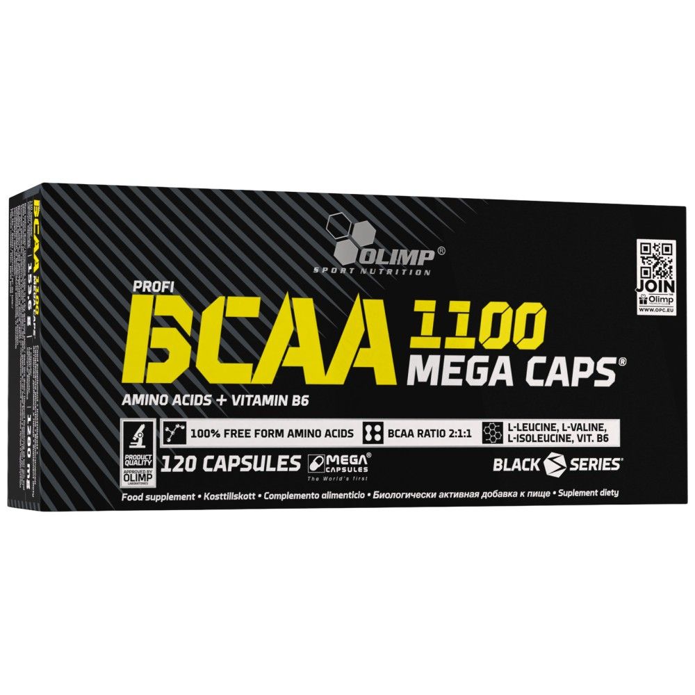 BCAA Mega Caps 1100 - 120 капсули - Feel You