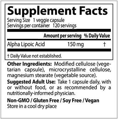 BEST Alpha Lipoic Acid 150 mg - 120 капсули - Feel You