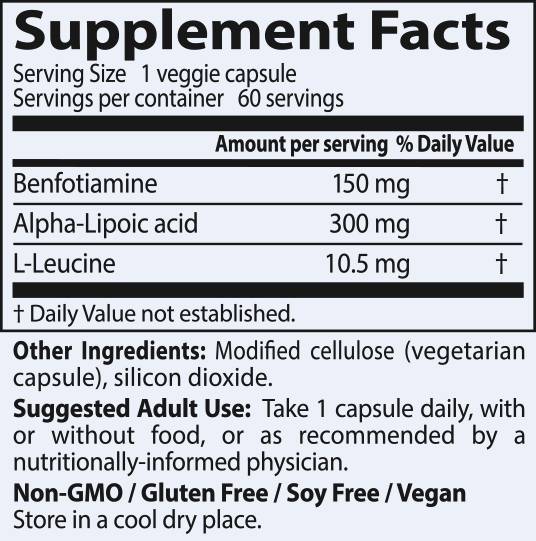 BEST Benfotiamine 150 mg + Alpha Lipoic Acid 300 mg - 60 капсули - Feel You