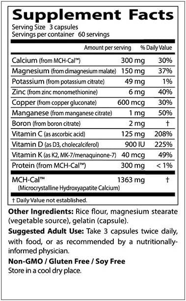 BEST Calcium Bone Maker Complex - 180 капсули - Feel You