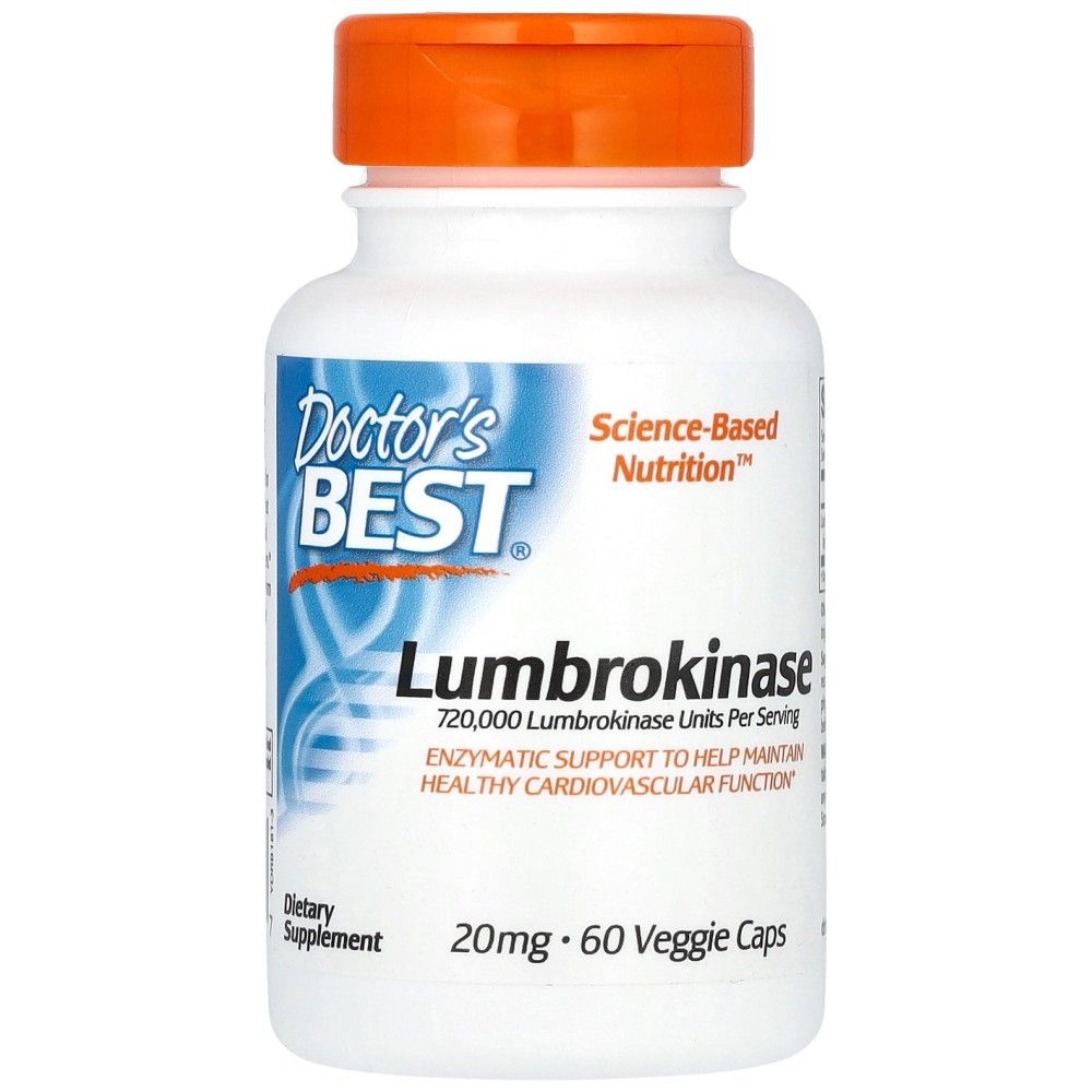 BEST Lumbrokinase 20 mg - 60 капсули - Feel You