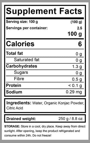 BIO Konjac Fettuccine - 320 грама - Feel You