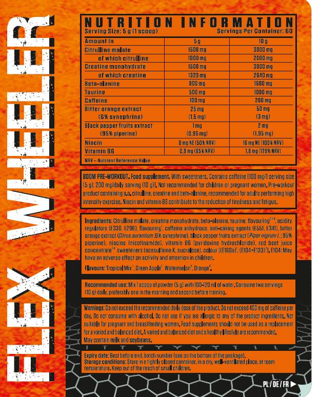 BOOM Pre-Workout Formula - 300 грама - Feel You