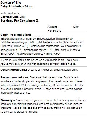 Baby Probiotic | 4 Billion CFU - 56 мл - Feel You