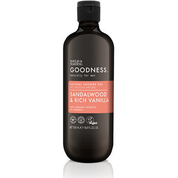 Baylis & Harding - Goodness Mens Shower Gel ( Santalové dřevo & Vanilka ) - Pánský sprchový gel - 500ml - Feel You