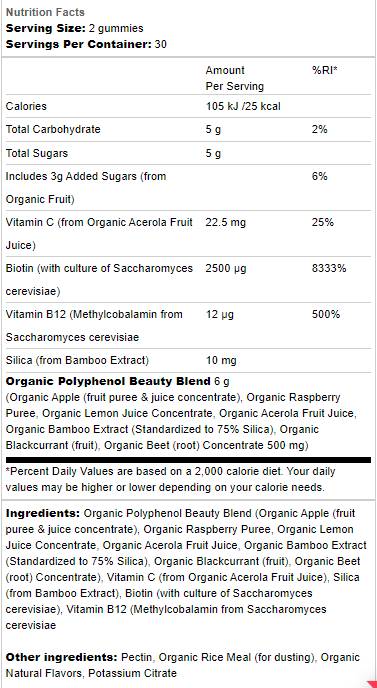 Beauty Beets Gummies | Anti Aging - 60 желирани бонбони - Feel You