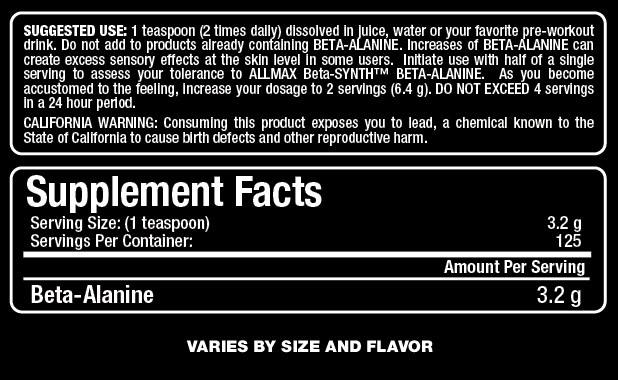 Beta Alanine - 400 грама - Feel You