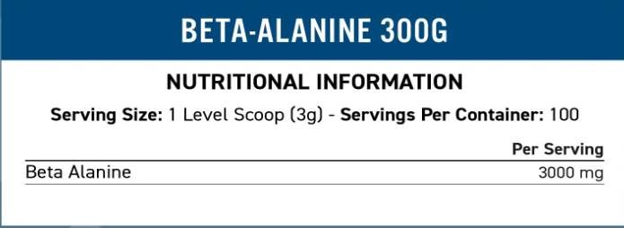 Beta-Alanine Powder 3000 mg - 300 грама - Feel You