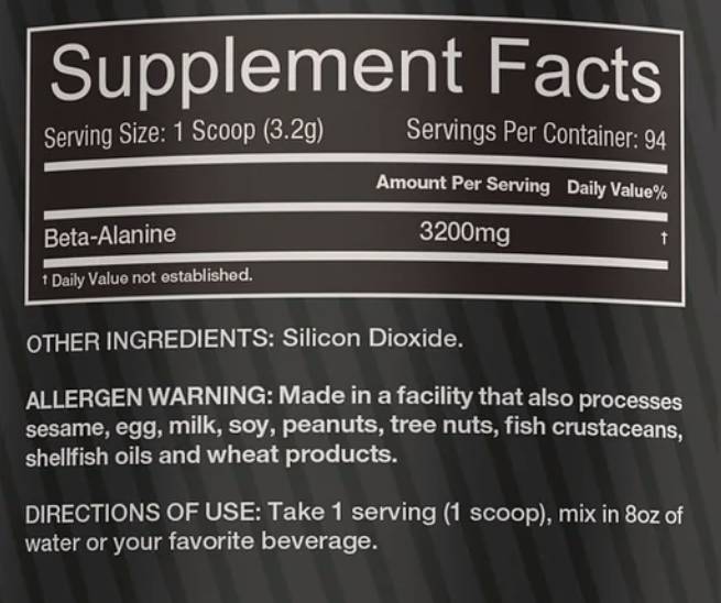 Beta-Alanine Powder 301 грама - Feel You