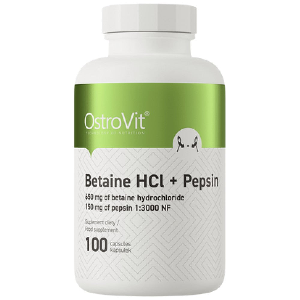 Betaine HCl + Pepsin 100 капсули - Feel You