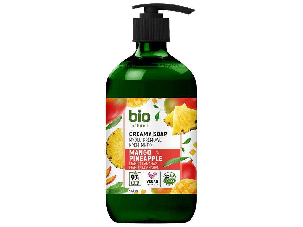 Bio Naturell, Bio Naturell, Mango & Pineapple, Liquid Soap, For Hands, 437 ml - Feel You