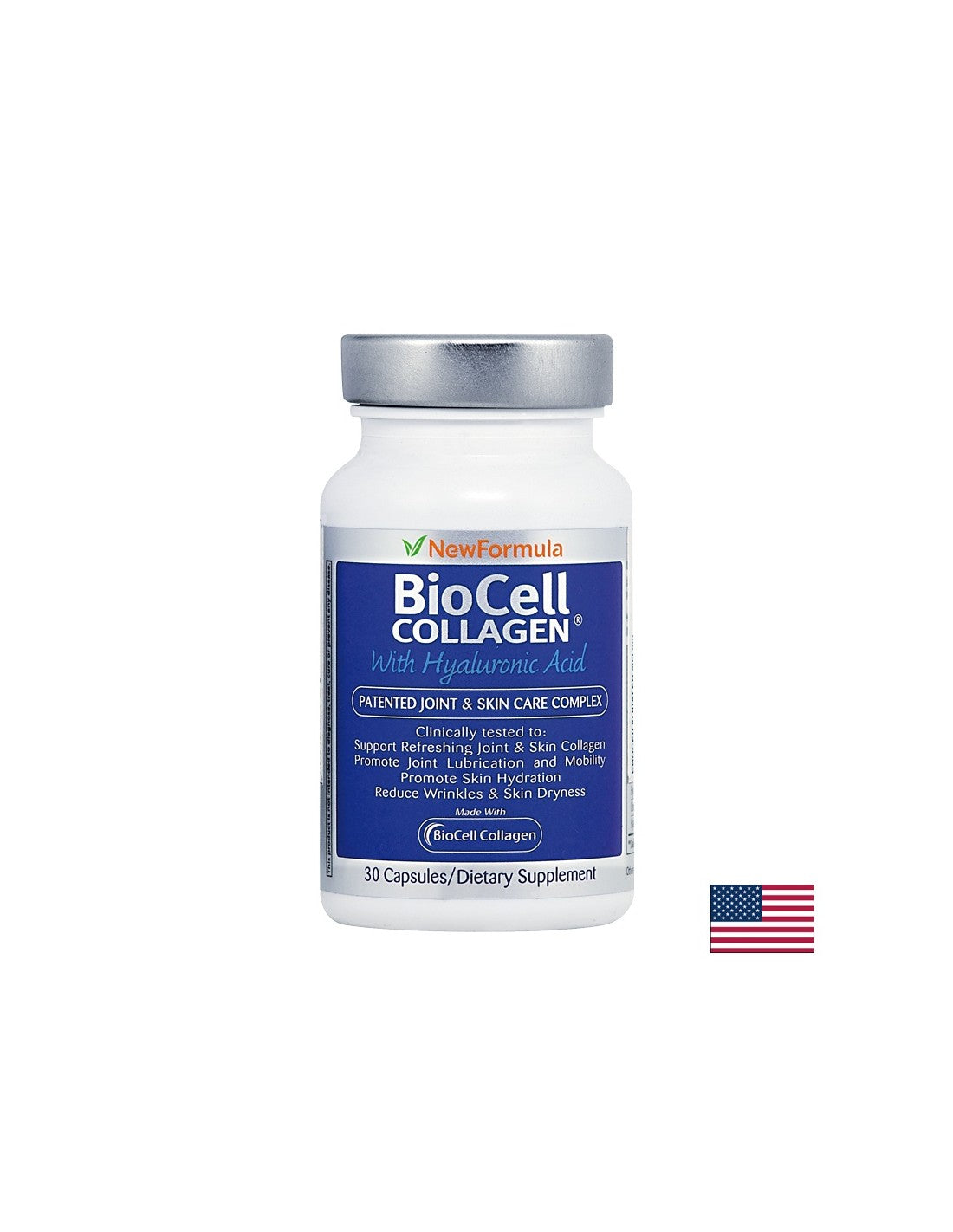 BioCell Collagen® with Hyaluronic Acid / Биосел Колаген 500 mg x 30 капсули Nature’s Way - Feel You