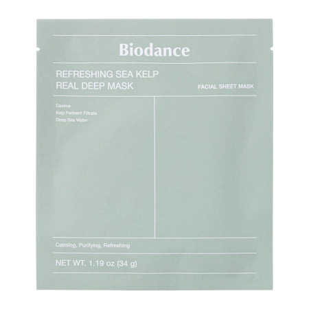 Biodance - Refreshing Sea Kelp Real Deep Mask - Soothing and Moisturizing Face Mask - 1pc/34g - Feel You