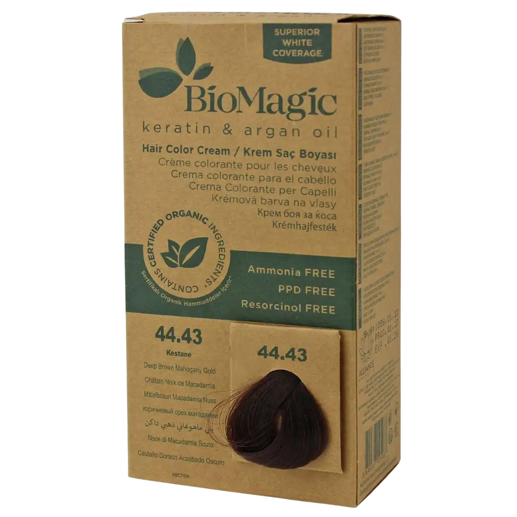 Biomagic, Biomagic, Keratin & Argan Oil, Permanent Hair Dye, 44.43 , 250 ml *Tester - Feel You