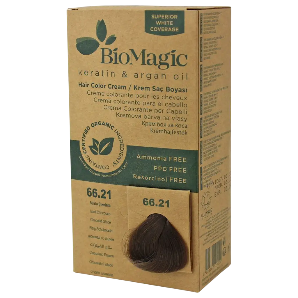 Biomagic, Biomagic, Keratin & Argan Oil, Permanent Hair Dye, 66.21 , 250 ml *Tester - Feel You