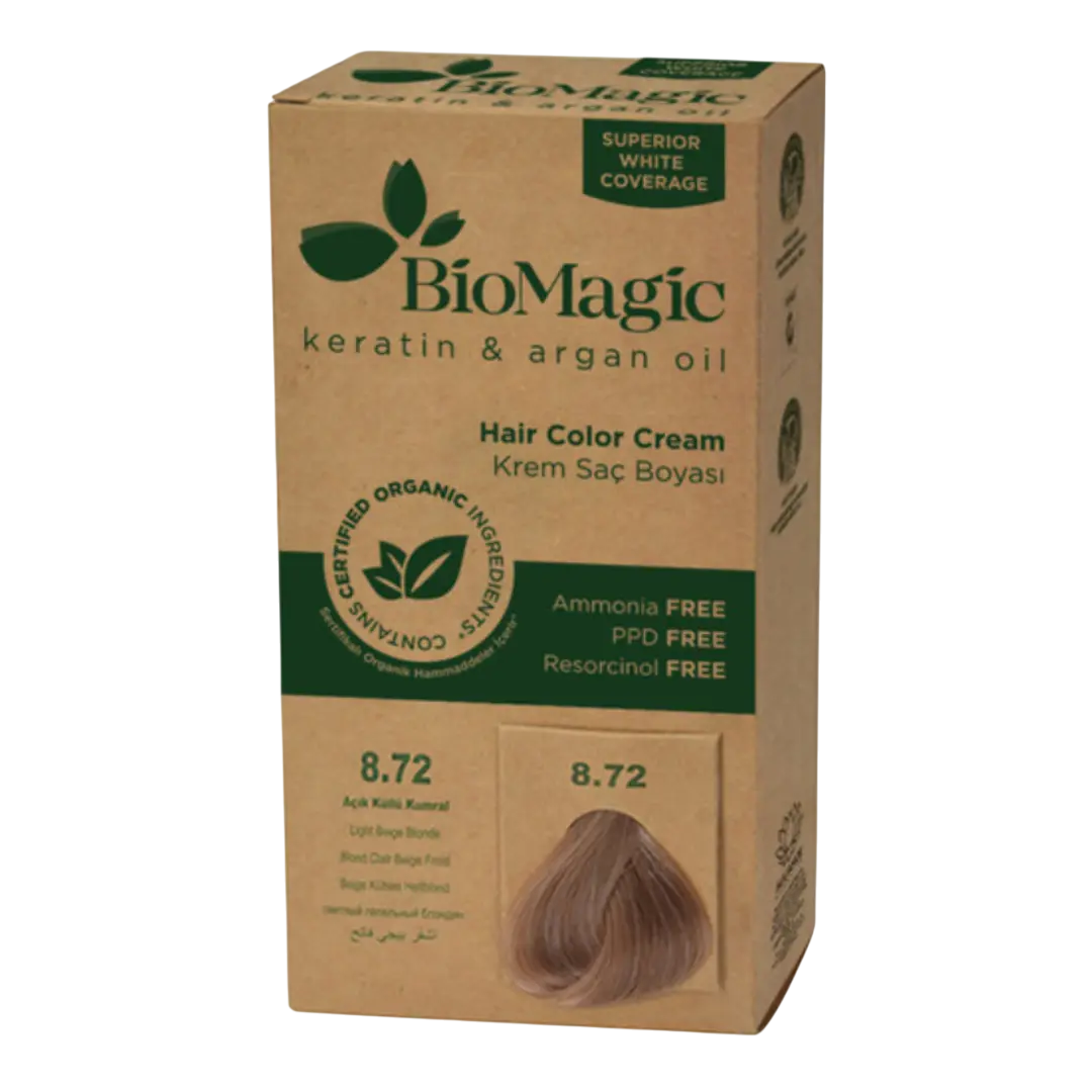 Biomagic, Biomagic, Keratin & Argan Oil, Permanent Hair Dye, 8.72 , 250 ml *Tester - Feel You
