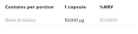 Biotin 10 000 mcg - 60 капсули - Feel You