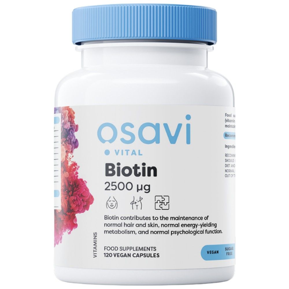 Biotin 2500 mcg - 120 капсули - Feel You