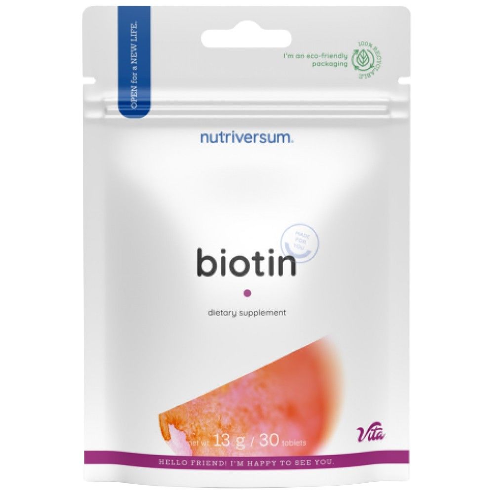 Biotin 5000 mcg - 30 Таблетки - Feel You
