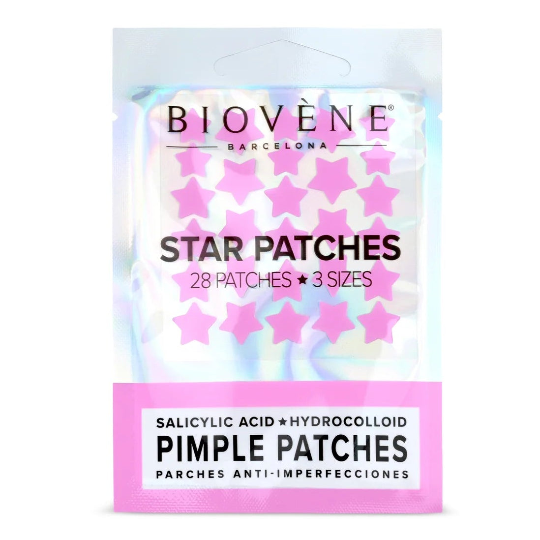 Biovene Розови пачове за пъпки със салицилова киселина – Anti-Blemish Star Patches (28 бр.) - Feel You