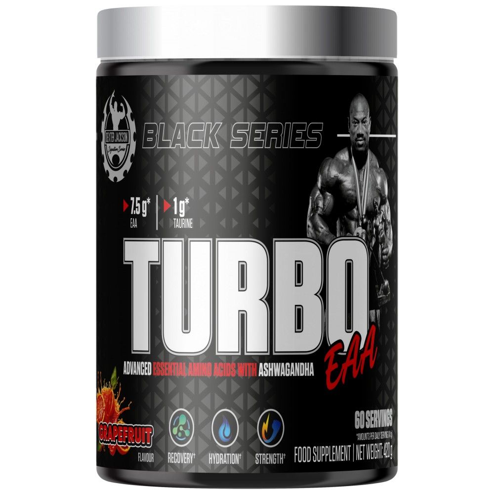 Black Series | Turbo EAA Powder ~ Essential Amino Acids with Taurine - 420 грама - Feel You