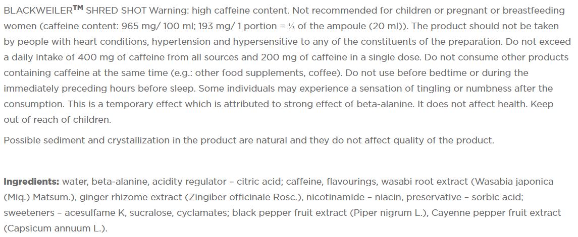 Blackweiler Shred Shots 20x60ml - 0 - Feel You