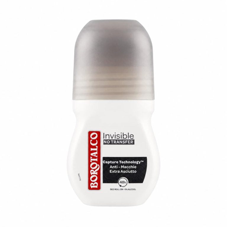 Borotalco – Invisible No Transfer Roll-On Deodorant, 50ml
