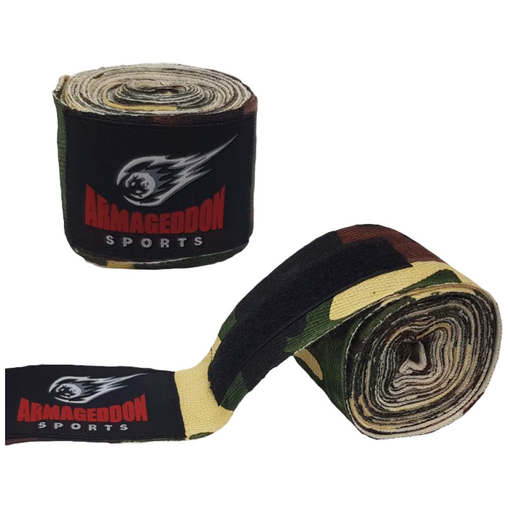 Boxing Hand Wraps 4.5 m - Camouflage/ Камуфлажен Боксови Бинтове 4.5 м - 4.5 Метра - Feel You