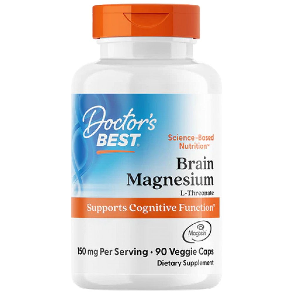 Brain Magnesium - Magtein | Magnesium L-Threonate - 90 капсули - Feel You