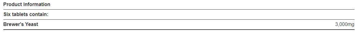 Brewers Yeast 500 mg / High Strength - 250 Таблетки - Feel You