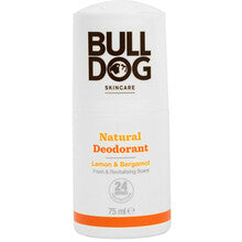 Bulldog - Natural Deodorant Lemon & Bergamot Fresh & Revitalising Scent - 75ml - Feel You