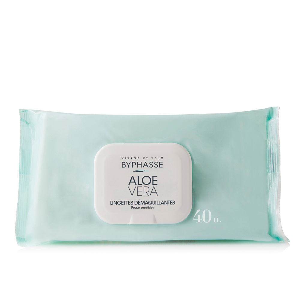 Byphasse, Byphasse, Aloe Vera, Cleansing Wipes, For Face, 40 pcs - Feel You