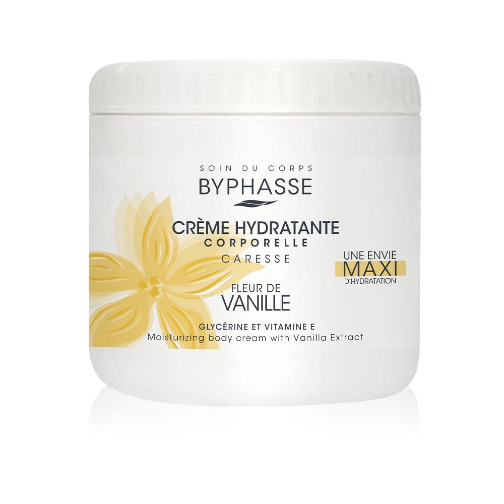 Byphasse, Vanilla Flower, Moisturizing, Body Cream, 500 ml - Feel You